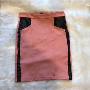 Forever 21 Rose Colored Midi Skirt